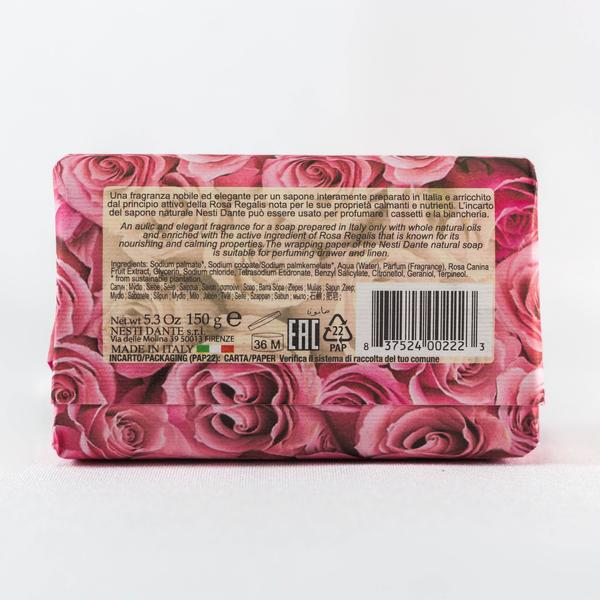 Sabonete Barra Le Rose Champagne, 150g, rosa, principessa